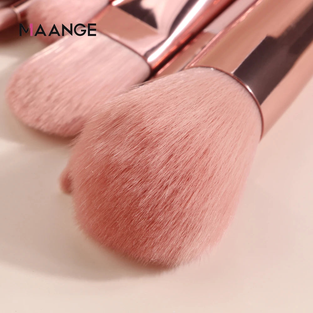 MAANGE Makeup Brushes Pro Pink Brush Set Powder EyeShadow Blending Eyeliner Eyelash Eyebrow Make up Beauty Cosmestic Brushes